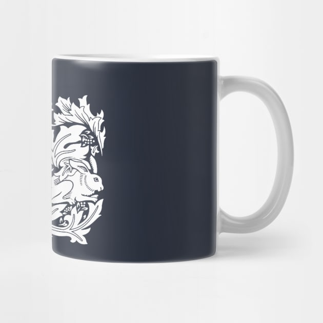 William Morris Brer Rabbit White by Pixelchicken